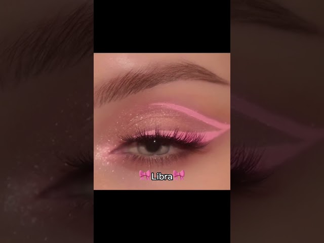 Your ✨Eye makeup look✨ based on your zodiac sign Part 4 #shorts #aesthetic #makeup #zodiacsigns