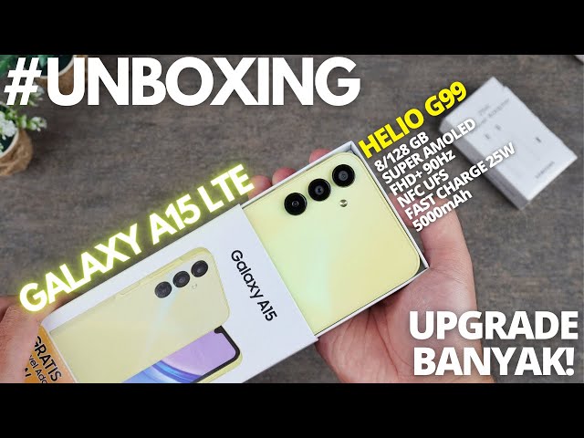 MAKIN UPGRADE! UNBOXING Samsung Galaxy A15 LTE (4G) Indonesia, Samsung Harga 2 Jutaan Makin MANTAP!
