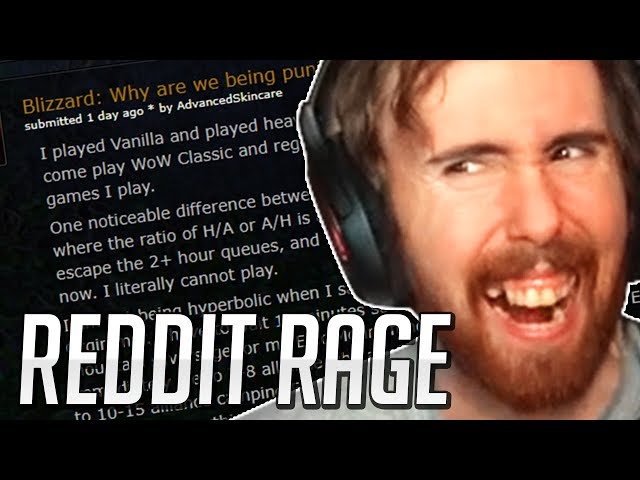 Asmongold Gets MAD Reading Classic WoW Reddit Post Regarding Faction Imbalance in Classic