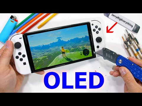 Is the new OLED Nintendo Switch made from METAL?! - Durability Test!