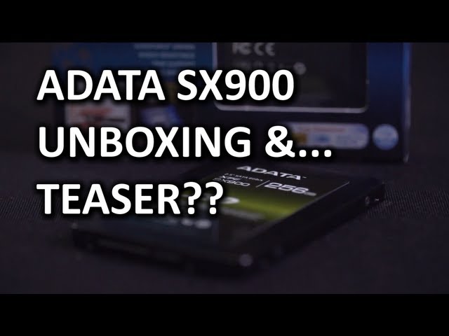 ADATA SX900 SSD Unboxing and... Teaser...