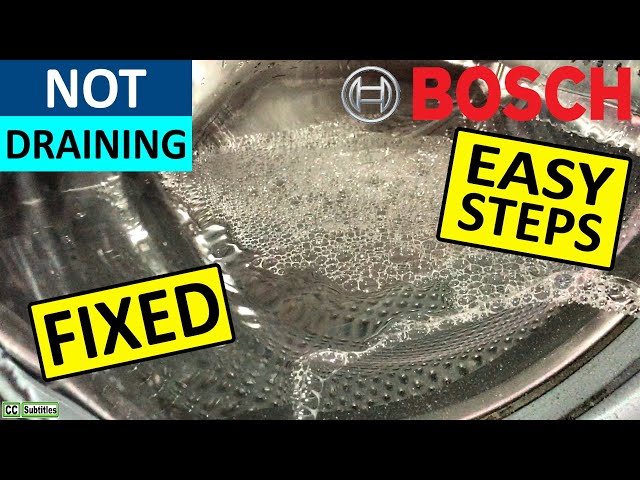 Bosch Washing Machine not Draining Water - Fixed