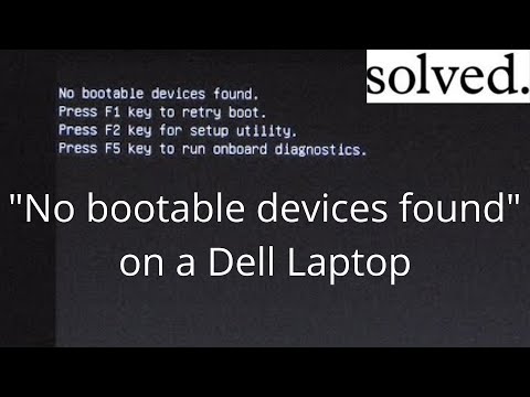 Boot device not found