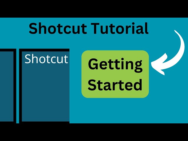 Shotcut Tutorial - Getting started by editing your first video!