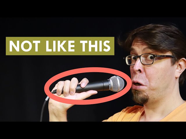 How to hold a microphone for stand-up comedy (right AND wrong way)
