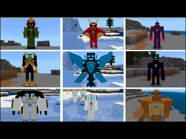 🆕🆓 ADD-ON BEN 10 NEW ALIENS AND ENEMIES & OMNITRIX MINECRAFT 📱 ANDROID (mcpe New Version)