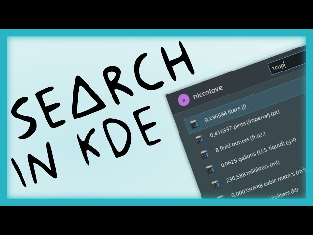 KDE Search: Tip and Tricks with Krunner and Kickoff!