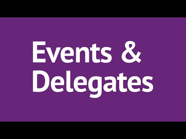 C# Events and Delegates Made Simple | Mosh
