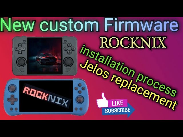 Powkiddy X55 ,RGB30 Rocknix  new custom firmware installation process new update 2024 Anbernic RG353