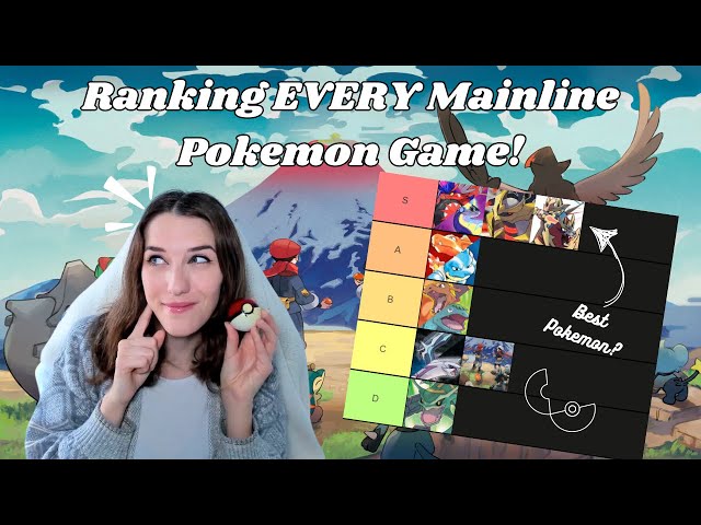 Ranking EVERY Mainline Pokemon Game! | each game, best to worst!
