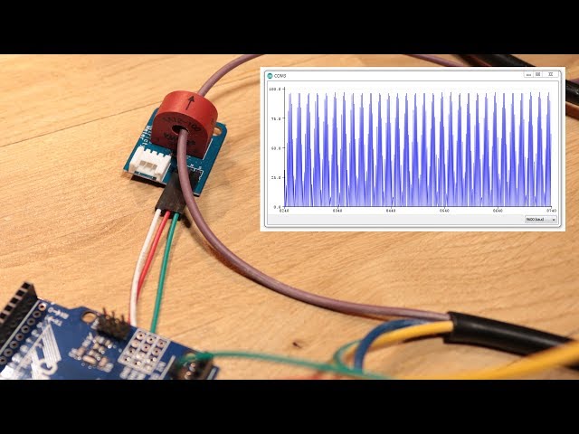 Arduino Current Power Sensor - Measure current and power in an AC power grid (German)
