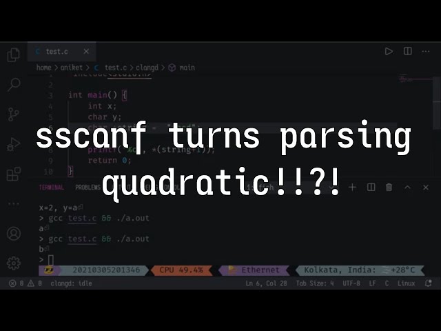 Explaining GTA Online's Accidentally Quadratic Parsing | sscanf in C Programming