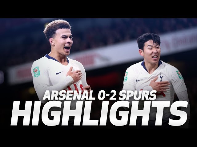 HIGHLIGHTS | ARSENAL 0-2 SPURS (Carabao Cup quarter-final)