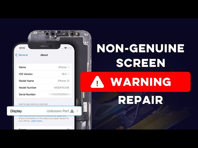 How to Remove iPhone (11-12) Non-genuine Screen Warning by Aftermarket Screens