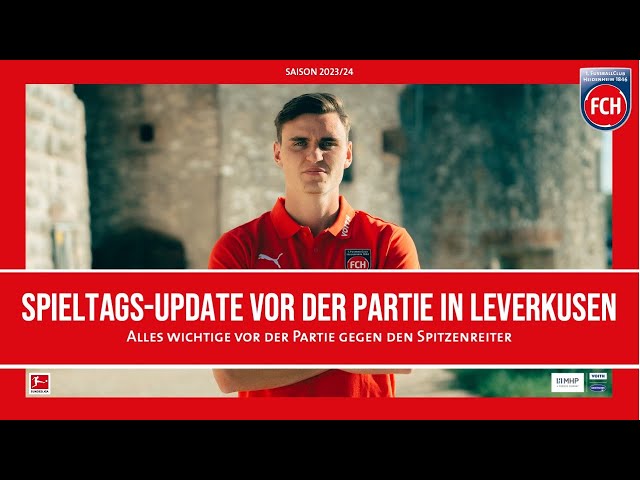 Spieltags-Update vor der Partie gegen Bayer 04 Leverkusen