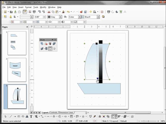 LibreOffice Draw (31) Effects Mode Toolbar Part 2