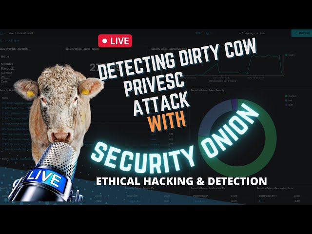 Detecting Dirty Cow Privesc Attacks vs Security Onion  with Wazuh added! Host based detection