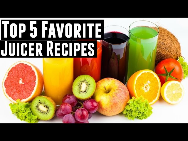 My 5 favorite juicer recipes for ENERGY | Green Juice, Fruit Juice, & Vegetable Juice