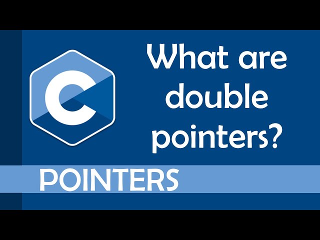 What are double pointers in C?