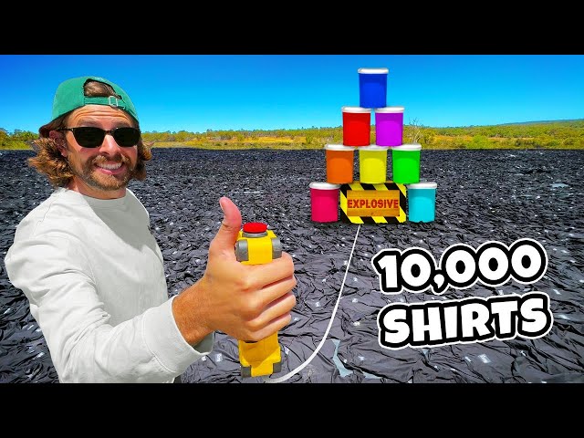 C4 PAINT EXPLOSION Vs. 10,000 Shirts!