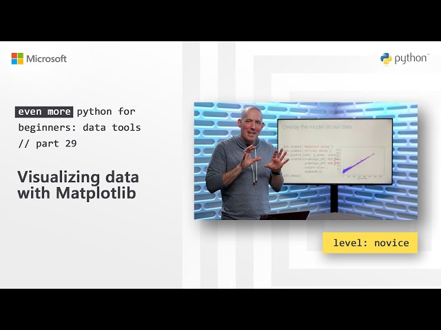 Visualizing data with Matplotlib | Even More Python for Beginners- Data Tools [29 of 31]