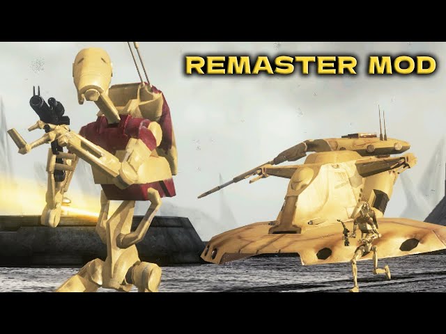 REMASTER MOD 2024: CIS Battle Droids vs Clone Troopers - Star Wars: Battlefront 2 (2005)