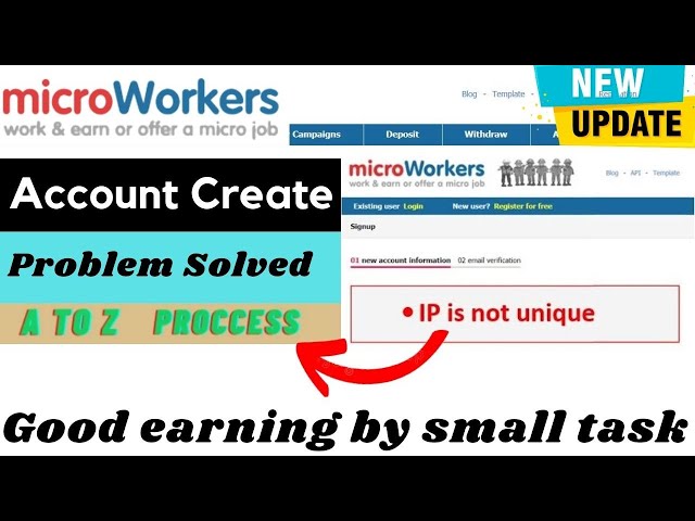IP is not Unique Problem 2021 || Problem Solved || Microworkers IP is not unique আইপি সমস্যার সমাধান