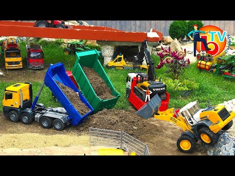 BRUDER Toys TRUCK Construction Company | KIDS Video | Action Video