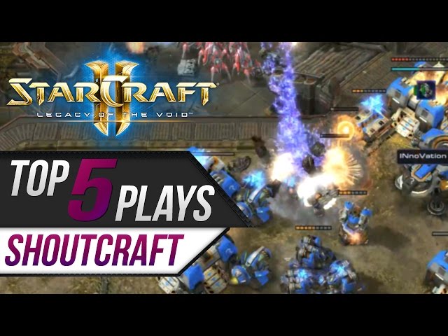 StarCraft 2 - TOP 5 Plays - SHOUTcraft Kings August