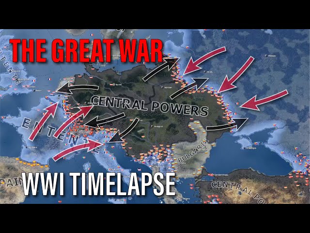 The Great War - WWI Hoi4 Timelapse