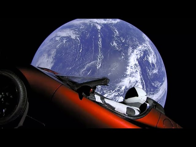 Einmal um die Sonne: SpaceX schickt Sportwagen ins Weltall