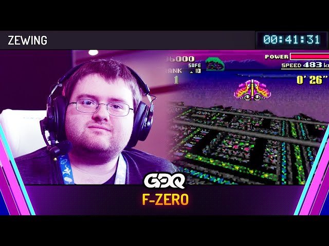 F-Zero by Zachary Ewing in 41:31 - Awesome Games Done Quick 2024