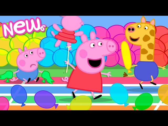 Peppa Pig Tales 🎈The Big Balloon Garden Race 🎈 BRAND NEW Peppa Pig Episodes