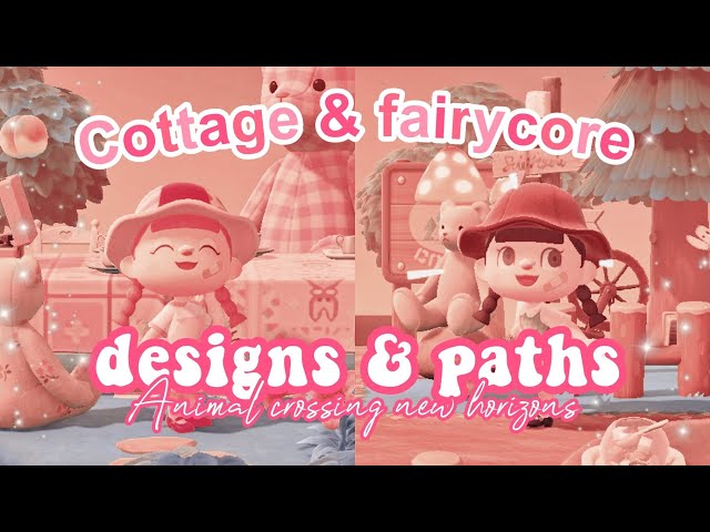 ACNH cottage & fairycore designs and paths 🍓 pt.2