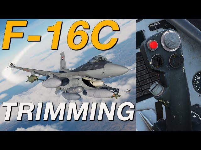 DCS F-16C Viper Trimming After Dropping 2000LB Bombs!