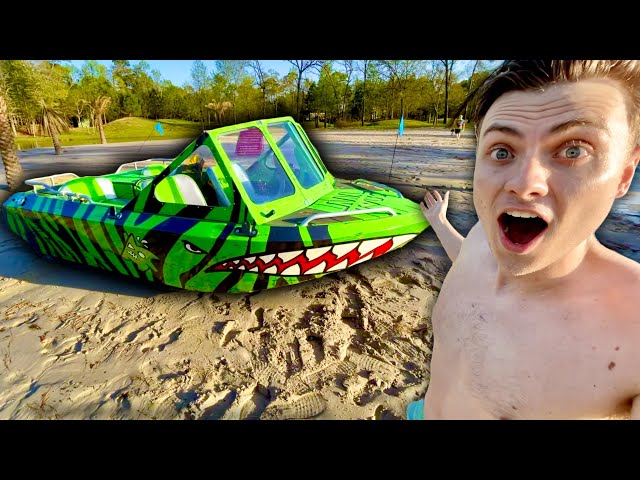 I Drove The BOAT ON SAND!!