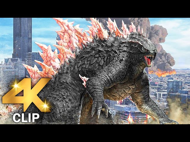 Godzilla Vs Kong - Full Fight Scene | GODZILLA X KONG THE NEW EMPIRE (2024) Movie CLIP 4K