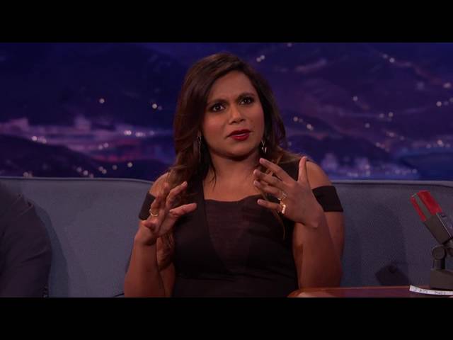 Mindy Kaling about her kiss with Lee Pace (Conan Show)