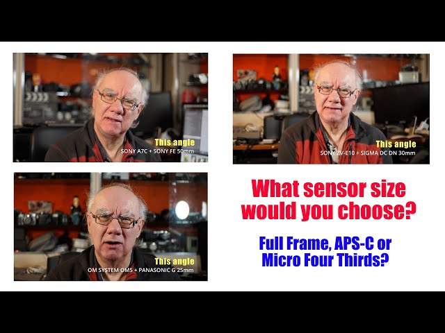 What sensor size to choose? I compare full frame, APS-C & Micro four thirds to find out.