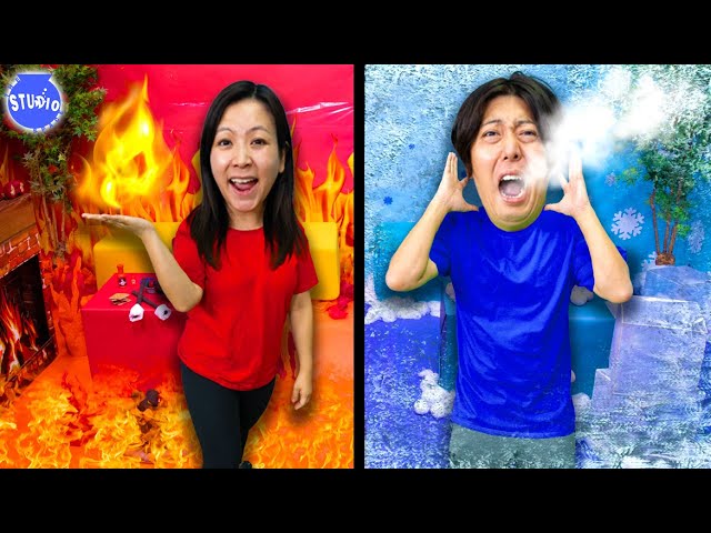 HOT vs COLD! Hottest Challenges and Coldest Challenges
