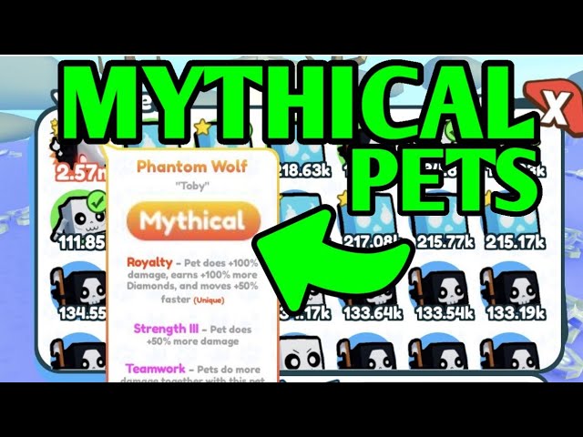 MYTHICAL PETS (SUPER RARE) in Pet Simulator X