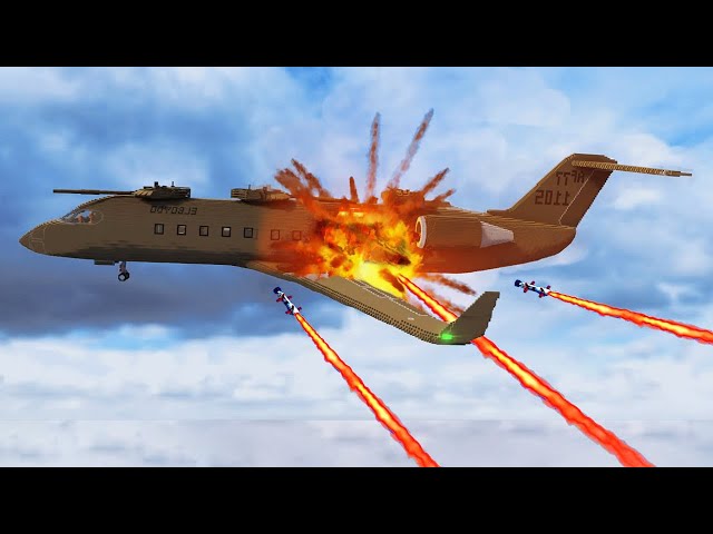 Realistic Plane Shootdowns & Crashes 14 😱 Teardown
