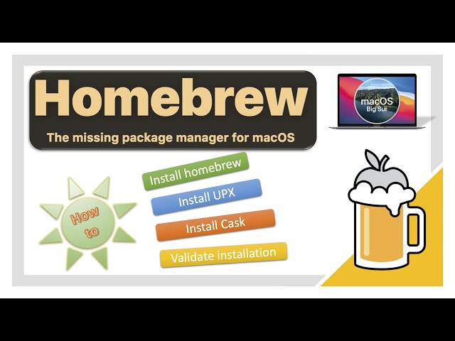 How to install homebrew, UPX, and CASK on macOS?