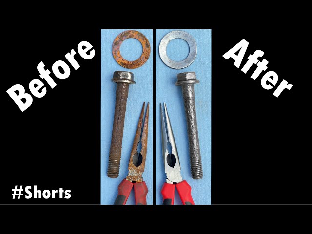 How to EASILY Remove Rust DIY (Vinegar and Ketchup) #Shorts