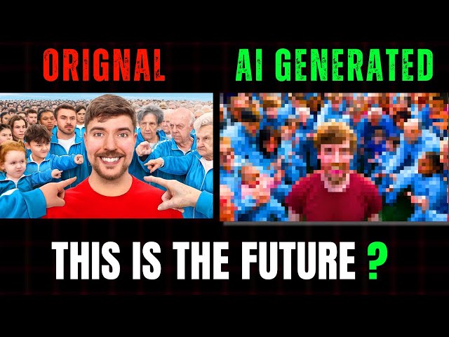 I Tried Making MrBeast Thumbnail using only AI | AI-Generated MrBeast Thumbnails