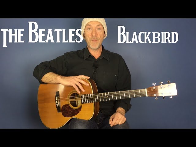The Beatles - Blackbird - Guitar lesson by Joe Murphy