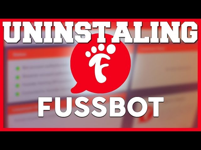 How to uninstall FussBOT chat bot