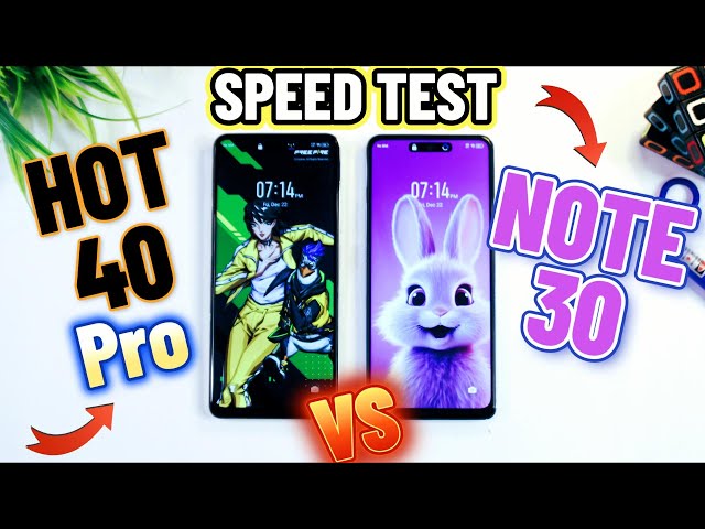 Infinix Hot 40 Pro Vs Infinix Note 30 Speed Test | Helio G99 Vs G99