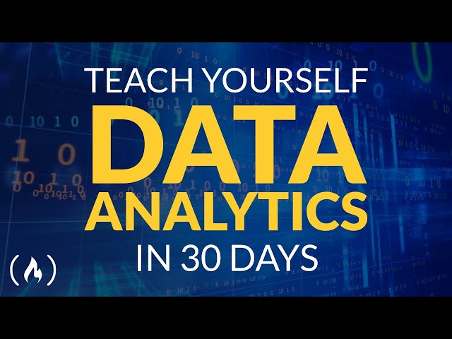 Data Analytics Crash Course: Teach Yourself in 30 Days