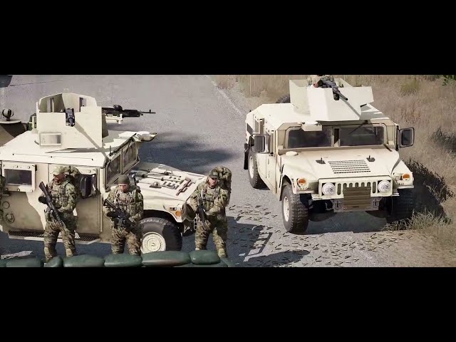 ArmA 3 Zombies | U.S Military Checkpoint